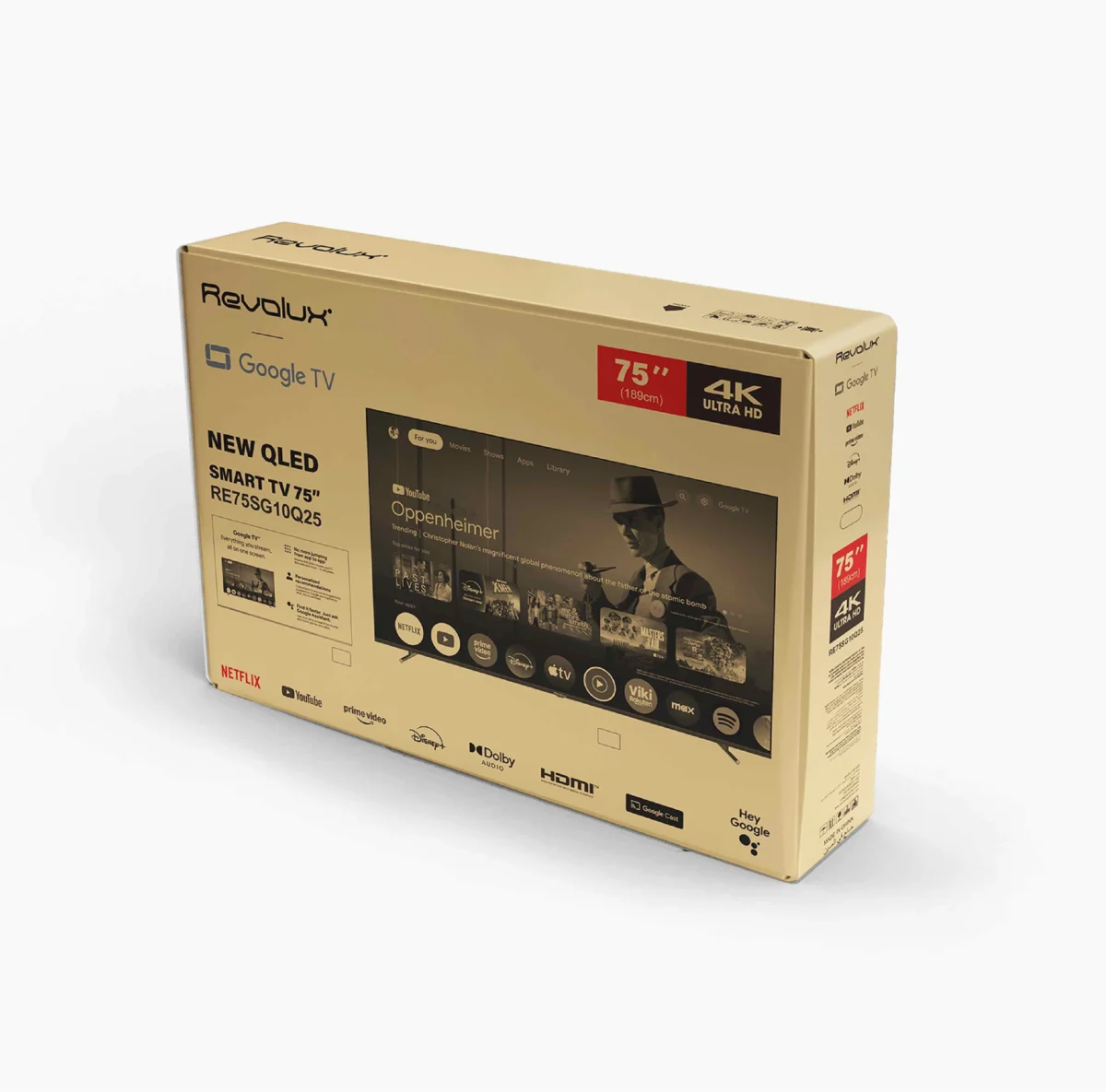 NEW QLED Google TV 75" 4K ULTRA HD (RE75SG10Q25)